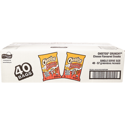 Cheetos Crunchy Snacks, Vending Chips 40x57.0 g, $1.49/100g