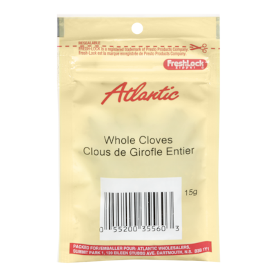 null Clous de girofle entiers, Atlantique 15 g, 13,27 $/100g