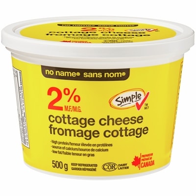 No Name Cottage Cheese, 2% M.F. 500 g, $0.90/100g