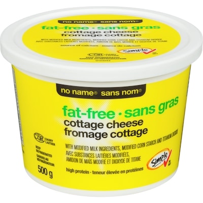 No Name Fat-Free Cottage Cheese 500 g, $0.70/100g