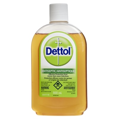 Dettol Antiseptic Liquid      500 ml, $2.70/100ml