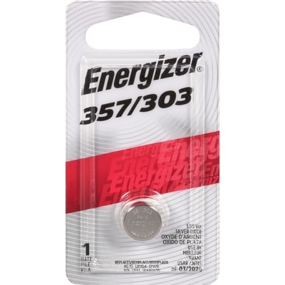 Energizer Silver Oxide Batt 357/303 1 ea, $3.99/1ea