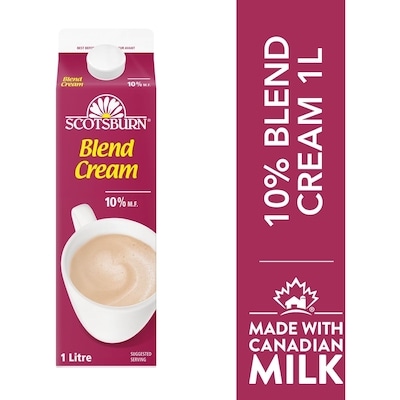 Scotsburn 10% Blend Cream 1 l, $0.49/100ml