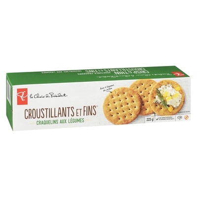 Craquelins aux légumes croustillants et fins