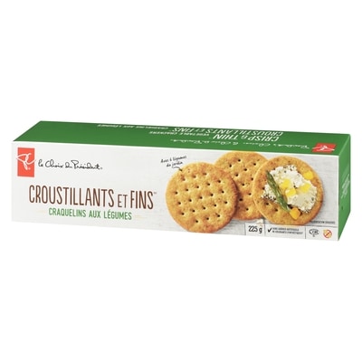 Craquelins aux légumes croustillants et fins