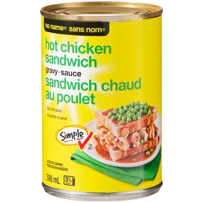 Sans Nom Sauce pour sandwich chaud au poulet 398 ml, 0,45 $/100ml