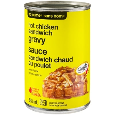 Sans Nom Sauce pour sandwich au poulet chaud 398 ml, 0,45 $/100ml