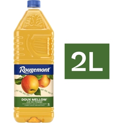 Rougemont Jus de pomme doux sans sucre ajouté à faible acidité 2 l, 0,24 $/100ml