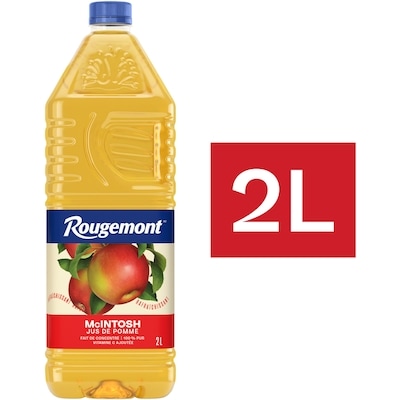 Rougemont Jus de pomme McIntosh 100 % pur 2 l, 0,24 $/100ml
