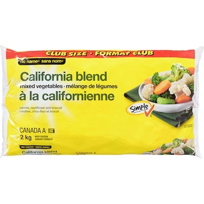 No Name California Blend Veggies 2 kg, $0.32/100g