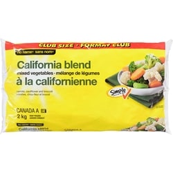Sans Nom Mélange de légumes à la californienne 2 kg, 0,35 $/100g