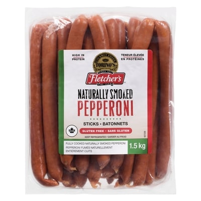 null Pepperoni fumé Torino format club 1.5 kg, 1,40 $/100g