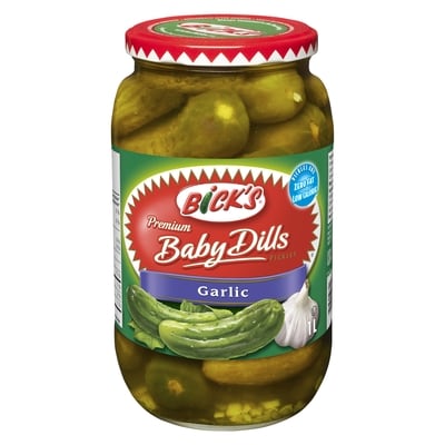Bicks Garlic Baby Dill Pickles 1 l, $0.70/100ml