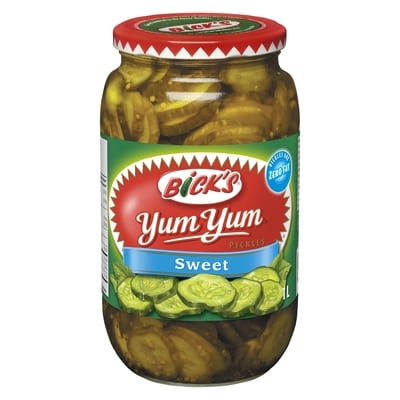 Bicks Yum Yum Sweet Pickles 1 l, $0.70/100ml
