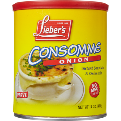Lieber’s Base de soupe à l’oignon sans glutamate de sodium casher 400 g, 2,50 $/100g