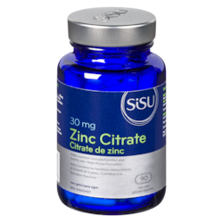 Sisu Citrate de zinc 30 mg 90 ea, 0,16 $/1ch