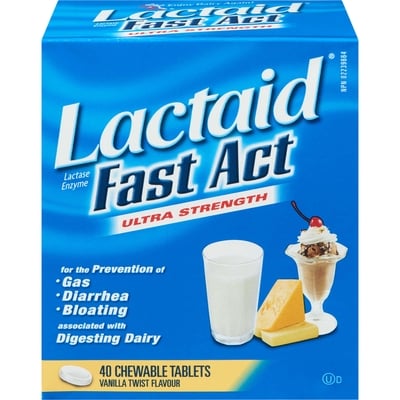 Lactaid Fact Act, Ultra Strength 40 ea, $0.69/1ea