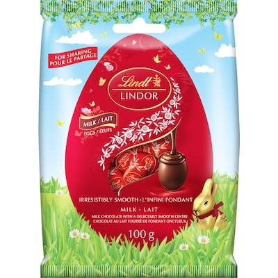 Lindt LINDOR Milk Chocolate Mini Eggs 100 g, $6.00/100g