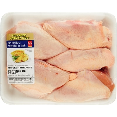 President's Choice Air Chilled Chicken Breast, Bone-In Club Pack $13.21/1kg $5.99/1lb
