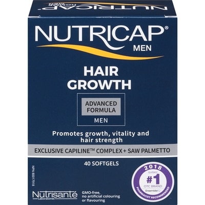 Nutricap Hair Growth Advanced Formula Men 40 ea, $0.50/1ea