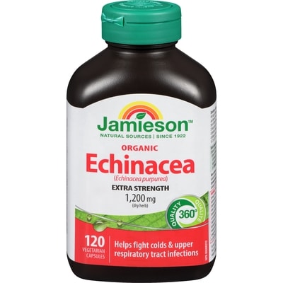 Jamieson Echinacea High Potency Organic Capsules, 1,200 mg 120 ea, $0.17/1ea