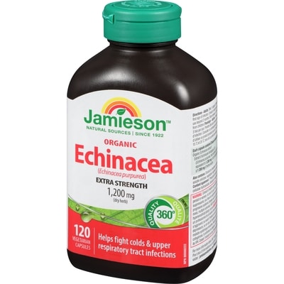 Echinacea High Potency Organic Capsules, 1,200 mg