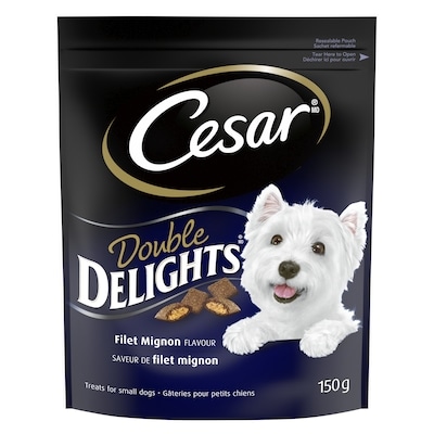 Pedigree Double Delights Dog Treats For Small Adult Dogs Filet Mignon Flavour 150 g, $3.33/100g