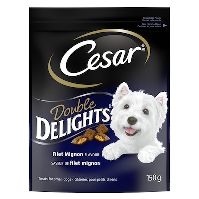 Double Delights Dog Treats For Small Adult Dogs Filet Mignon Flavour