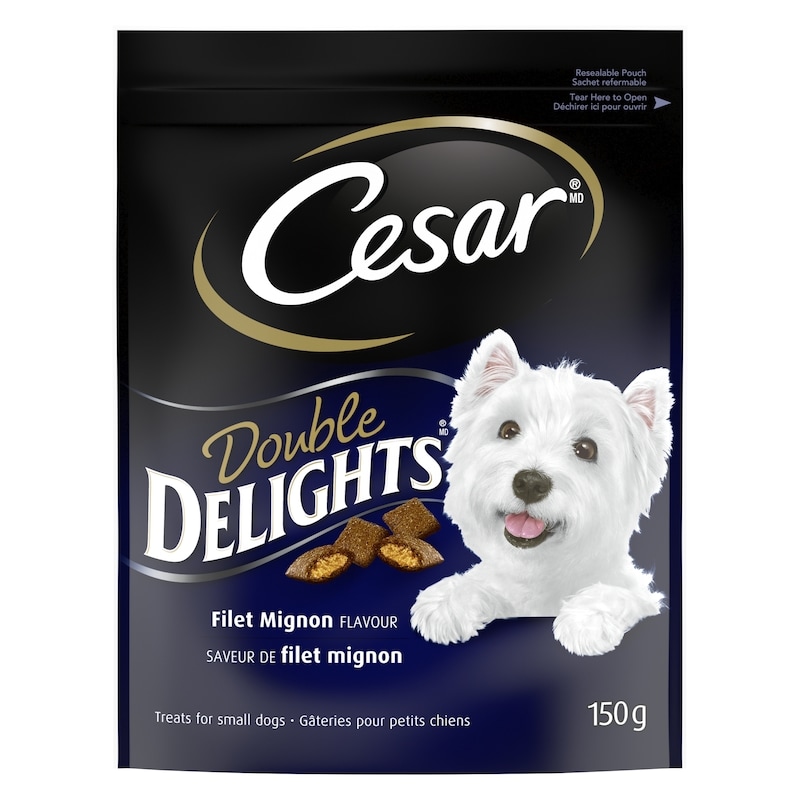 Double Delights Dog Treats For Small Adult Dogs Filet Mignon Flavour