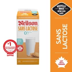 Neilson Lait écrémé 0% sans lactose 2 l, 0,30 $/100ml