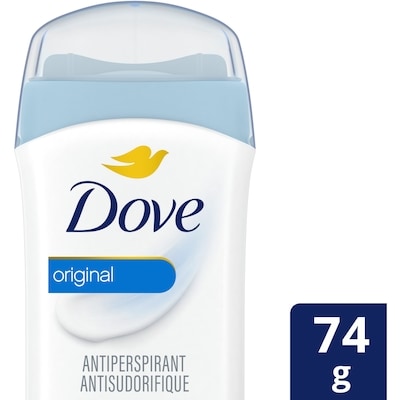 Dove Bâton antisudorifique Original pour femmes 74 g, 8,11 $/100g