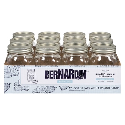 Bernardin Mason Jar Stand 12x500.0 ml, $0.23/100ml