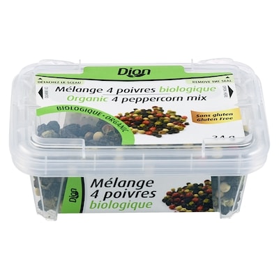 Dion Mélange de 4 poivres biologiques 34 g, 14,71 $/100g