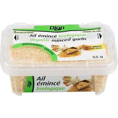 Dion Organic Minced Garlic 55 g, $9.09/100g