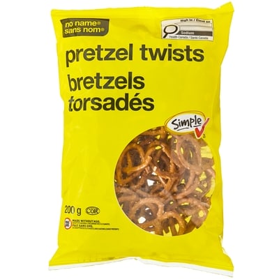Sans Nom Bretzels en boucle 200 g, 0,90 $/100g