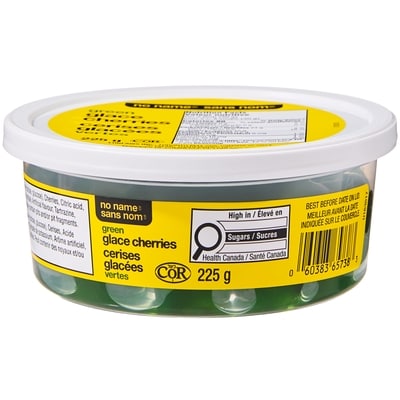 No Name Green Glace Cherries 225 g, $2.22/100g