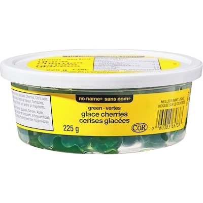 No Name Green Glace Cherries 225 g, $2.22/100g