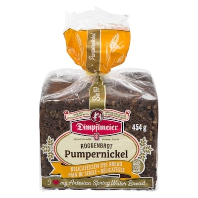 Dimpflmeier Pain pumpernickel 454 g, 1,10 $/100g