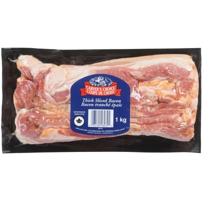 null Thick Sliced Bacon 1 ea, $7.99/1ea