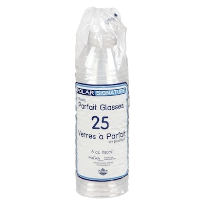 Polar Gobelet de plastique à parfait de 6 oz, transparent 1 ea, 6,99 $/1ch
