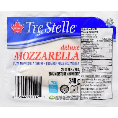 Tre Stelle Mozzarella Ball 340 g, $2.64/100g