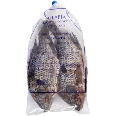 null Tilapia surgelé 7,72 $/1kg 3,50 $/1lb