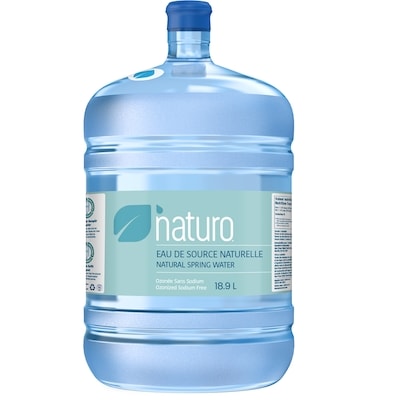 null Naturo Eau source naturelle 18 l, 0,04 $/100ml