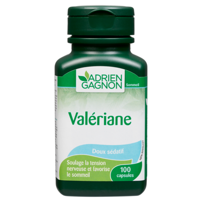 Adrien Gagnon SommeilValériane Doux Sédatif 100 Capsules 100 ea, 0,16 $/1ch
