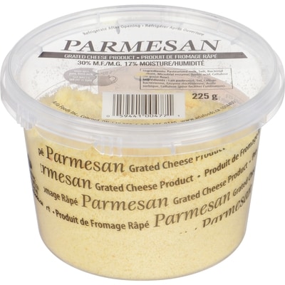 Tre Stelle Canadian Parmesan, Grated 225 g, $4.88/100g