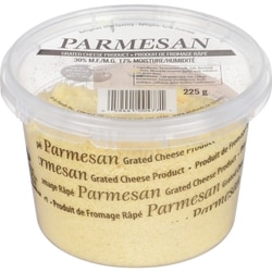 Tre Stelle Parmesan canadien râpé 225 g, 4,88 $/100g