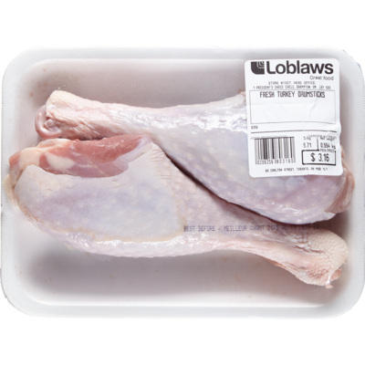 null Turkey Drumsticks $9.68/1kg $4.39/1lb