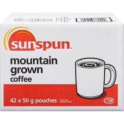 Sunspun Roasted & Ground Coffee 42x50.0 g, $2.62/100g