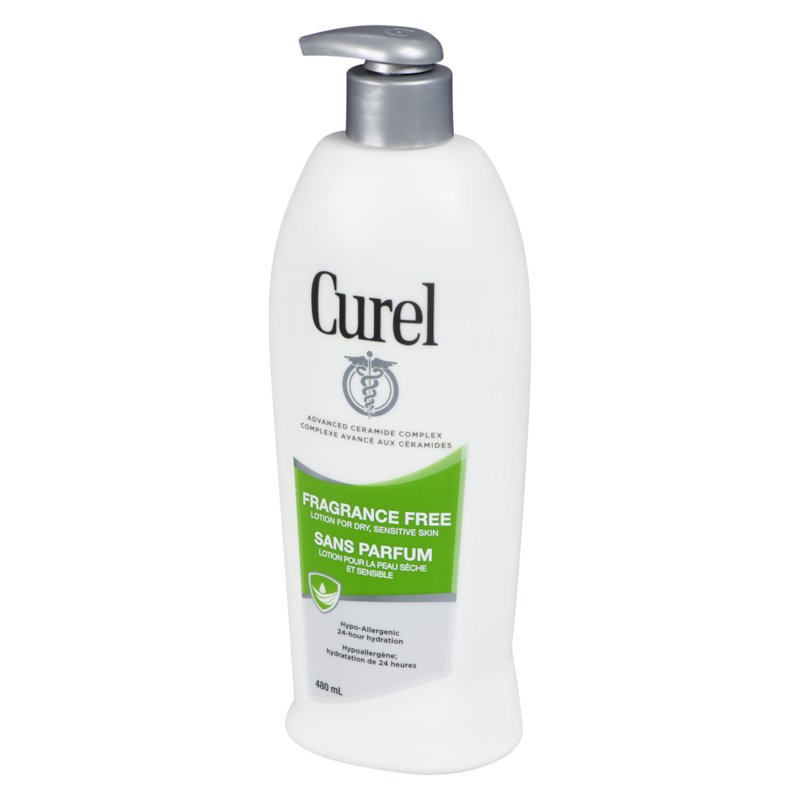 Fragrance Free Lotion, Hypo-Allergenic Body Moisturizer for Dry, Sensitive Skin