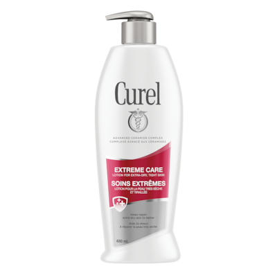 Curel Lotion pour peau très sèche Soins Extrêmes Thérapie céramidique évoluée 480 ml, 2,48 $/100ml